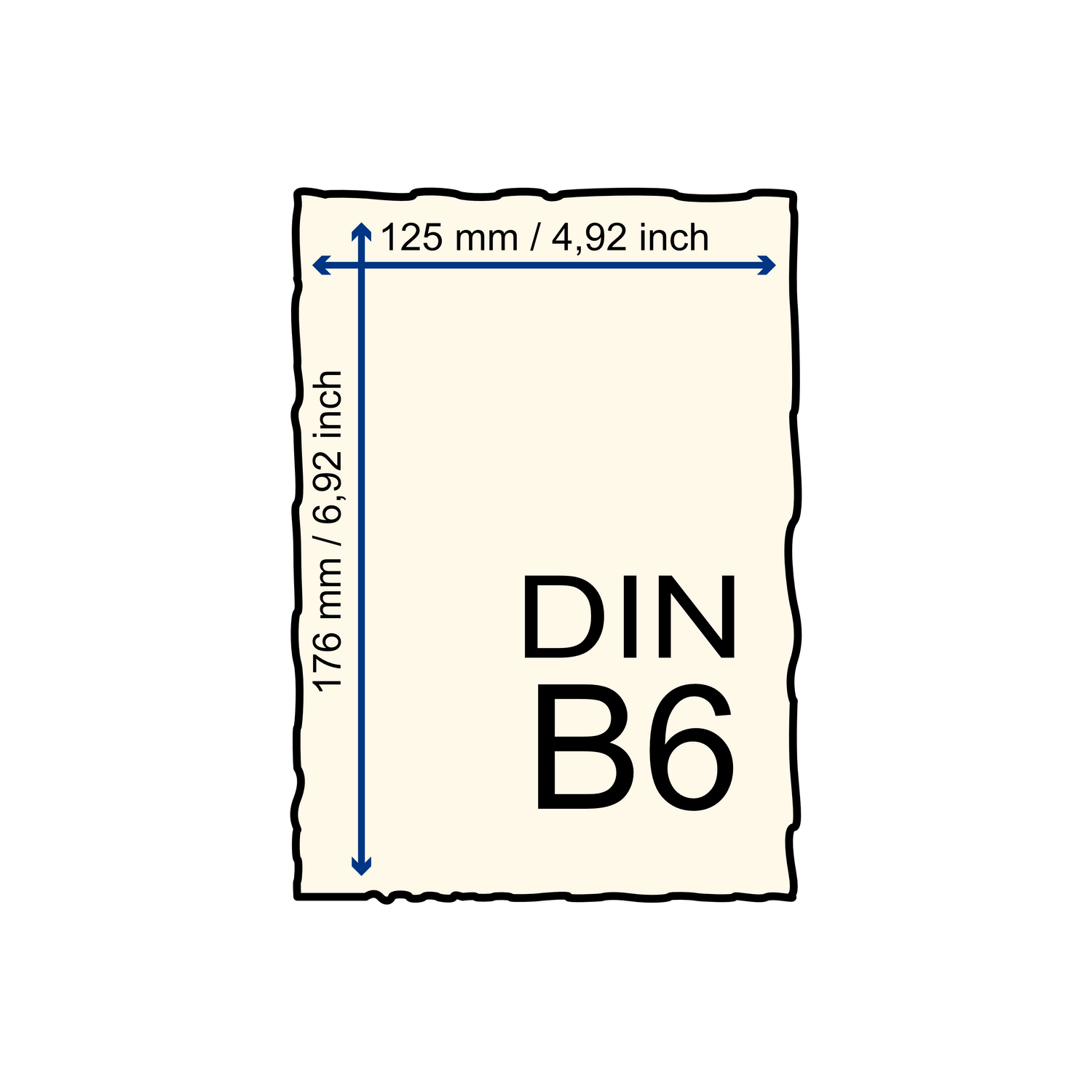 Büttenpapier DIN-B6