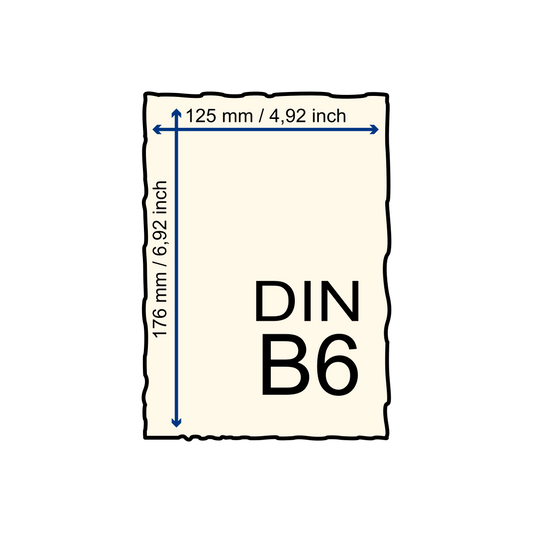 Büttenpapier DIN-B6  - Goldflocken