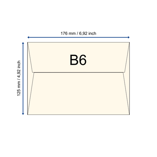 Samenpapier-Umschlag B6 Trapezlasche