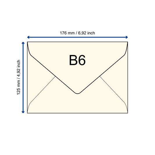 Samenpapier-Umschlag B6 Dreieckslasche