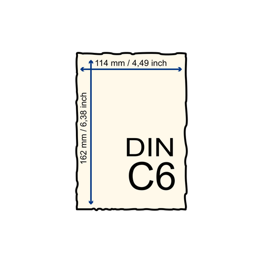 Büttenpapier DIN-C6 - Goldflocken