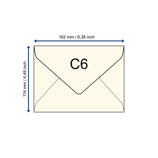 Samenpapier-Umschlag C6 Dreieckslasche