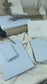 Büttenpapier-Visitenkarten 85/55 - babyblau