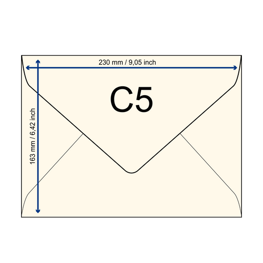 Samenpapier-Umschlag C5 Dreieckslasche